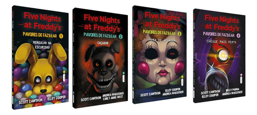 Five Nights At Fredd'ys: Pavores Fazbear - Kit Completo Com 4 Volumes