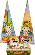 Comprar Kit Lembrancinhas Baby Chaves Caixa Cone E Porta Bis 20 Unid