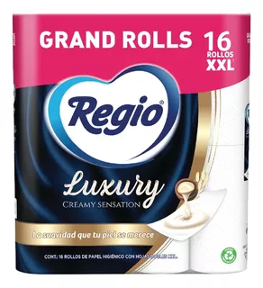 Regio Luxury Creamy Sensation Papel Higiénico Con Hojas