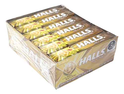Halls Miel 12 Piezas
