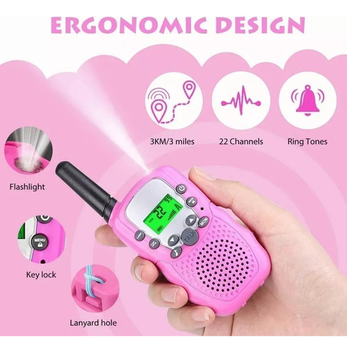 P Set De 2 Radios Walkie Talkie Para Niños Con Un Alcance