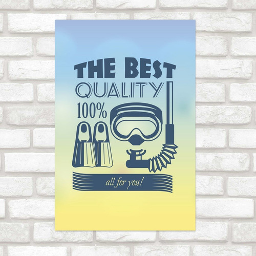 Imagem 1 de 2 de Poster Decorativo Viagem The Best N012168 30x40cm