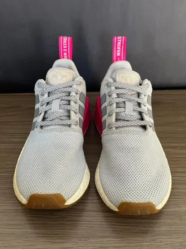 Nmd r2 grey shock pink discount