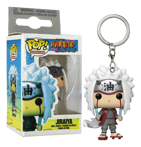 Llavero Naruto Jiraiya Pocket Pop Keychain Coleccionable Blanco