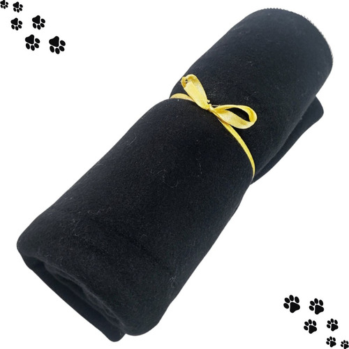 Manta Cobertor Mantinha Pet Soft Pet Para Cachorro Gato Caes Cor Preto