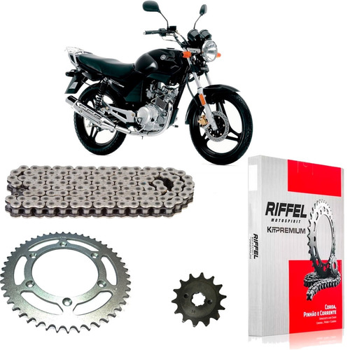 Kit Transmision Yamaha Ybr 125 Riffel Chino Ed Br Fas Motos