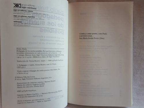 Pedagogia De Los Sueños Posibles Paulo Freire Sg Xxi