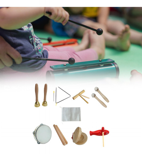 8 Piezas Instrumentos Musicales Para Niños Juego De Regalo