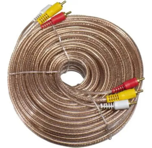 Cable Rca 3x3 15 Mts Desoxigenado