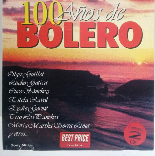 2 Cd  Guillot,raval,los Panchos Y Otros (100 Años De Bolero)