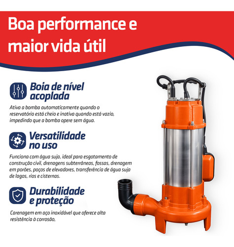Bomba Limpa Fossa, Barro, Lodo, Água Bsdt1500 Intech Machine