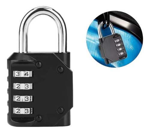 Pack X5 Candado De Seguridad Candados Con Clave 4 Digitos