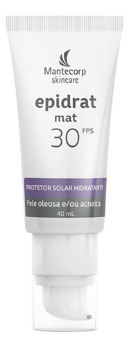 Mantecorp Epidrat Mat Fps30 Creme 40ml Protetor Solar