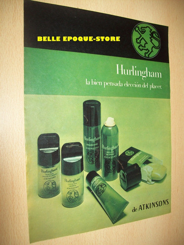 Clipping Antigua Publicidad Perfume Atkinsons Hurlingham Hom