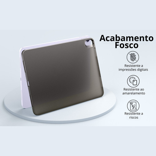 Capa Case Esr Transparente Anti Impacto Para iPad Air 4 E 5 Cor Fume Transparente Fosco