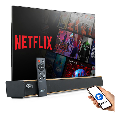 Home Theater Soundbar Caixa De Som Bluetooth Conexões HDMI Óptico Digital Auxiliar P2 ou RCA Rádio Fm Integrado 60w Com Controle Remoto Acompanha Régua Com Filtro e Fusível de Proteção Brinde