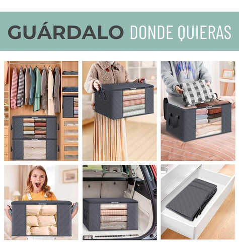 Imagen 4 de 10 de Bolsas Organizador Ropa Casatua Set 3 Unids Almacenamiento