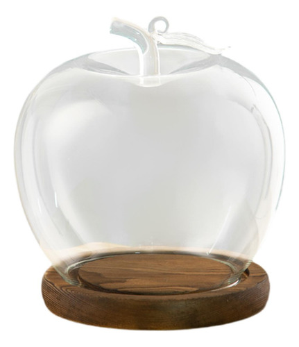Tarro Con Forma De Cúpula De Vidrio Transparente Con Base De