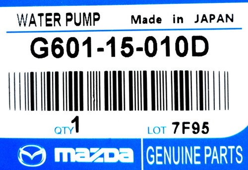 Bomba Agua Mazda Bt50 B2600 2.6 Original Japan Tienda Fisica