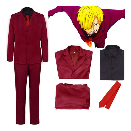 Cosplay De Traje Rojo De Sanji De King Of Thieves