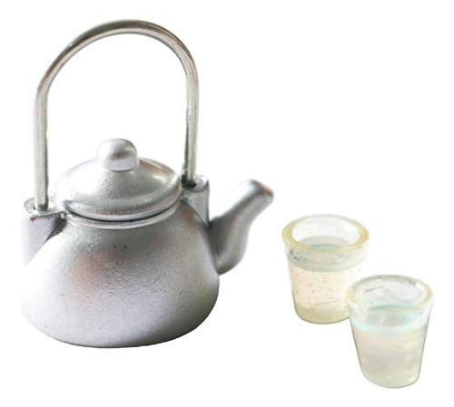 0 1:12 Casa De Muñecas Miniatura Olla De Agua De Cocina