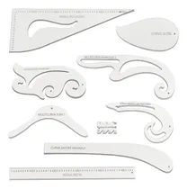 Comprar Juego 9 Reglas Francesas Laminadas Modista Costura Y Textil