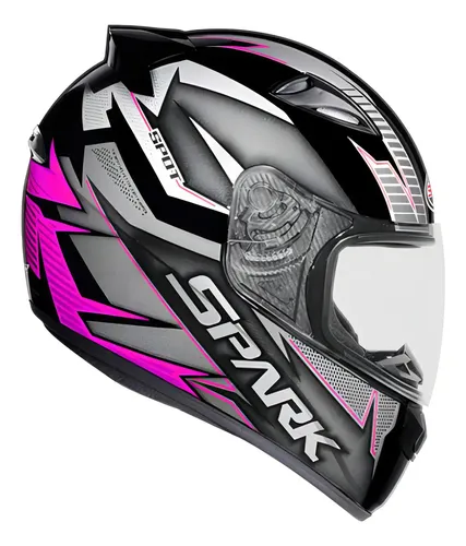 Capacete Moto Ebf New Spark Black Edition Fechado Fosco Cor PTO