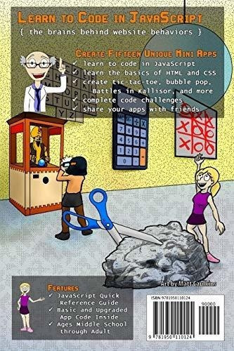 Coding For Kids Learn Javascript Build Mini Apps -.., De Wolf, Stephen J.. Editorial Stephen J. Wolf En Inglés