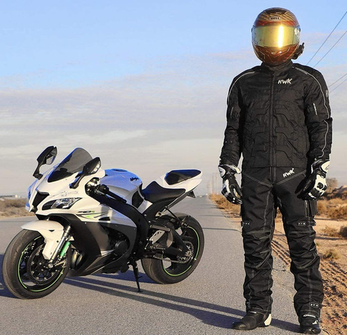 Chamarra Motocicleta Hwk, Impermeable Para Hombres