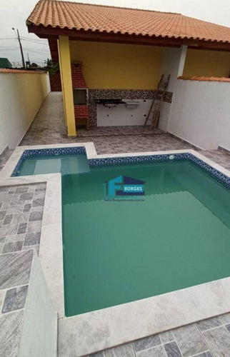 Imagem 1 de 30 de Casa Alto Padrão Lado Praia, Com Piscina Somente R$240 Mil Utilize Seu Fgts Whatsapp (13) 98174-2222 - Ca0798