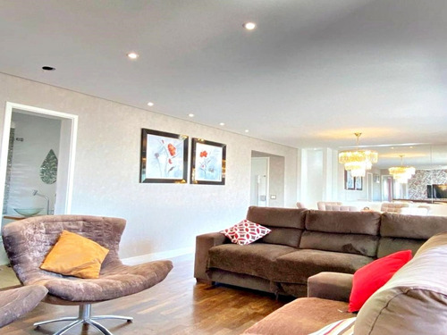 Imagem 3 de 20 de Apartamento Mobiliado 132m² Andar Alto 3 Suites Varanda Gourmet 2 Vagas