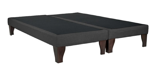 Base Dividida Full - Con Patas De Madera