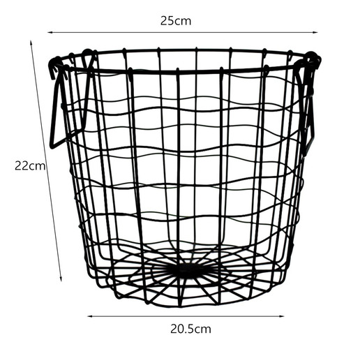 Cesta De Alambre Con Asas, Cesto Para La Colada, Cesta De