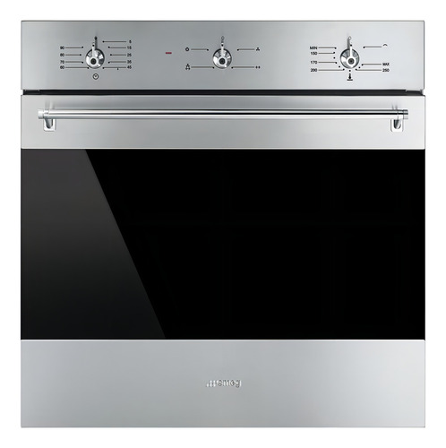 Horno empotrable a gas con grill eléctrico Smeg Classica Aesthetic SF6341GVX 60L acero inoxidable 220V