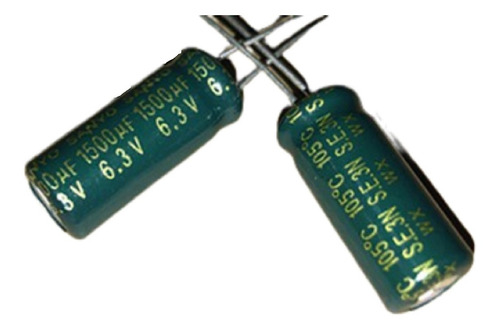 Condensador Electrolitico 1500uf, 1500µf 6,3v 6,3 105c° Gp
