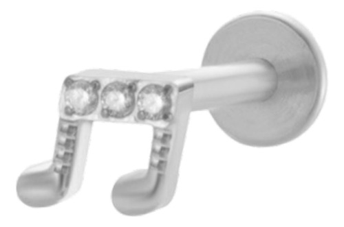 Joyería De Perforación De Longitud De Plata 8 Mm