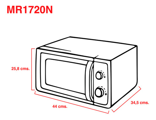 Microondas Atma Easy Cook MR1720NPI blanco 20L 220V