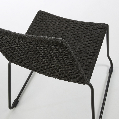 Silla Cuerda Poliéster Cocula Promobel Estructura De La Silla Negro Asiento Negro Diseño De La Tela No Aplica
