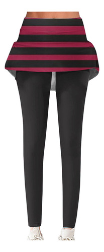 Pantalones Con Falda Casual Para Yoga, Pantalones Deportivos