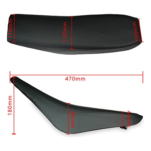 Kit De Plásticos Asiento Negro Crf50 Xr50, Motocicleta...
