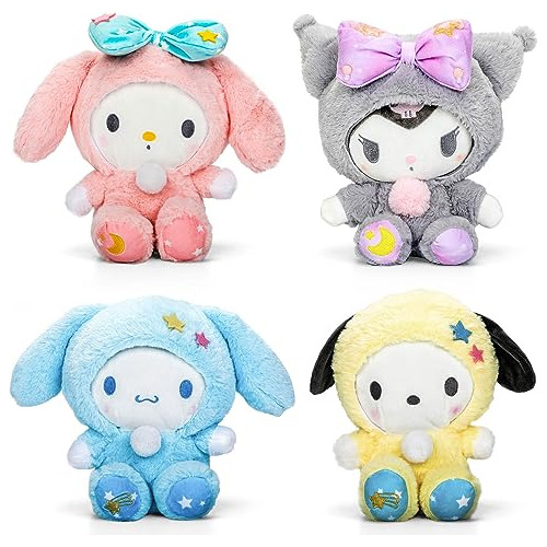 4 Paquetes De Juguetes De Peluche De Anime Kawaii, Lind...