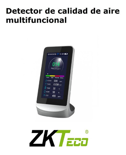 Monitor Detector De Calidad Del Aire Multifuncional Zkteco
