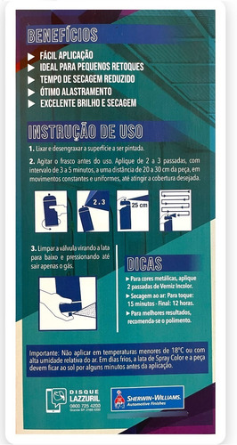 Spray Automotivo Colorgin Cores Diversas