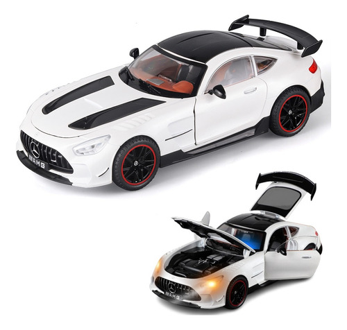 Mercedes Benz Amg Gtr Black Series Miniatura Metal Car 1/18