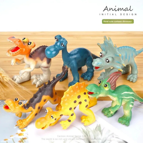 Set De 6 Piezas De Dibujos Animados De Animales Salvajes - T