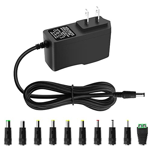 Adaptador De Fuente De Alimentación De Ca/cc De 12v 1a...