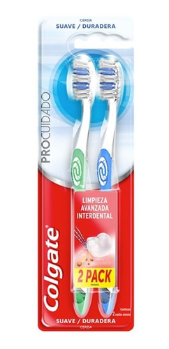 Colgate Cepillo Dental Pro Cuidado Suave Promo (2 Unidades)