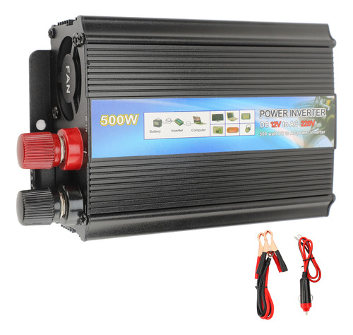 Inversor Dc Para Ac 12v Potência 500w Alumínio De Alta Efici
