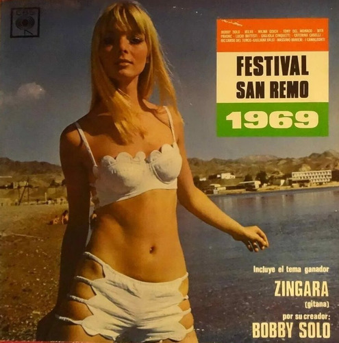 Festival De San Remo 1969 Bobby Solo Milva Battisti Lp Pvl