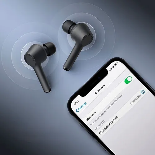 Auriculares Inal mbricos Soundpeats Mac Bluetooth 9hs 60hs